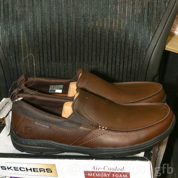 Skechers Shoes‎ Relaxed Fit Harper Forde Loafer Brown . Leather Round